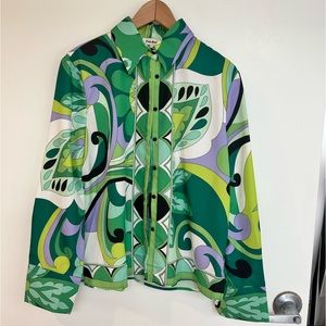 Fun printed blouse. Never worn. NWOT